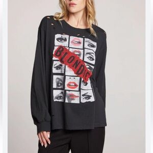 NWT CHASER BLONDIE TRACKS ACROSS AMERICA LONG SLEEVE IN LICORCE